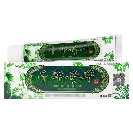 Qiannianqicao Yijun Rugao. QiannianqicaoYijunRugao. Oversea Thousand-Year Herbal Cream Chinese Herbal Eczema, Psoriasis Creams Dermatitis and Eczema Pruritus Psoriasis JIULIN Ointment. Qian Nian Qi Cao.