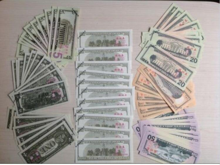 Lots of 70 Pieces of Banktells' USD Training Banknotes/ Paper Money. UNC