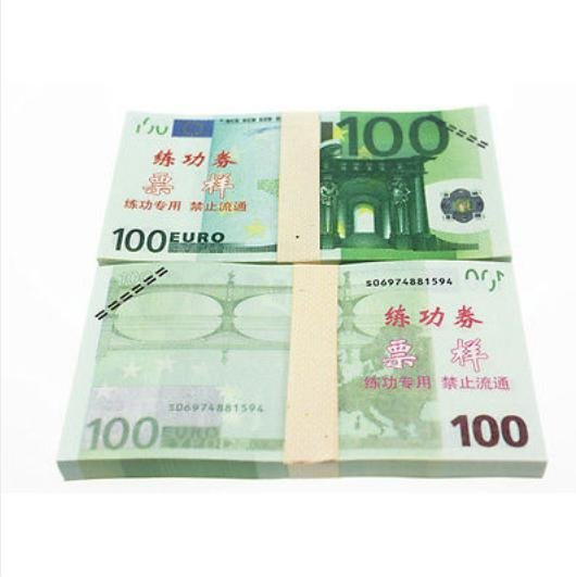 A Lot of 100 Pieces Banktells' 100 Euro Training Banknotes Paper Money