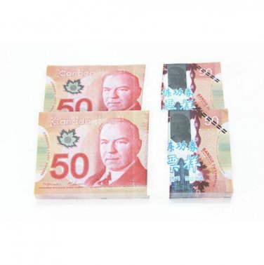 Lot of 100 Pieces Banktells' C$50 Training Canada Banknotes Paper Money