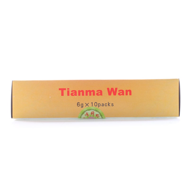 6g*10 sachets*5 boxes. Tianma Wan for rheumatic stasis, arthralgia due to liver and kidney deficiency. Tian Ma Wan