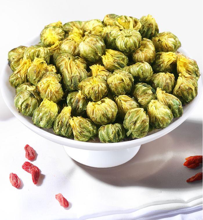 China Herb. Natural dried pure Chrysanthemum morifolium flowers tea Hang Bai Ju.A grade hangzhou white chrysanthemum tea Hang Bai JU Tea. Chrysanthemum tea. 300g